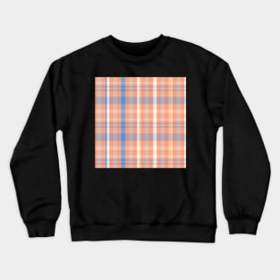 Spring Aesthetic Catriona 1 Hand Drawn Textured Plaid Pattern Crewneck Sweatshirt